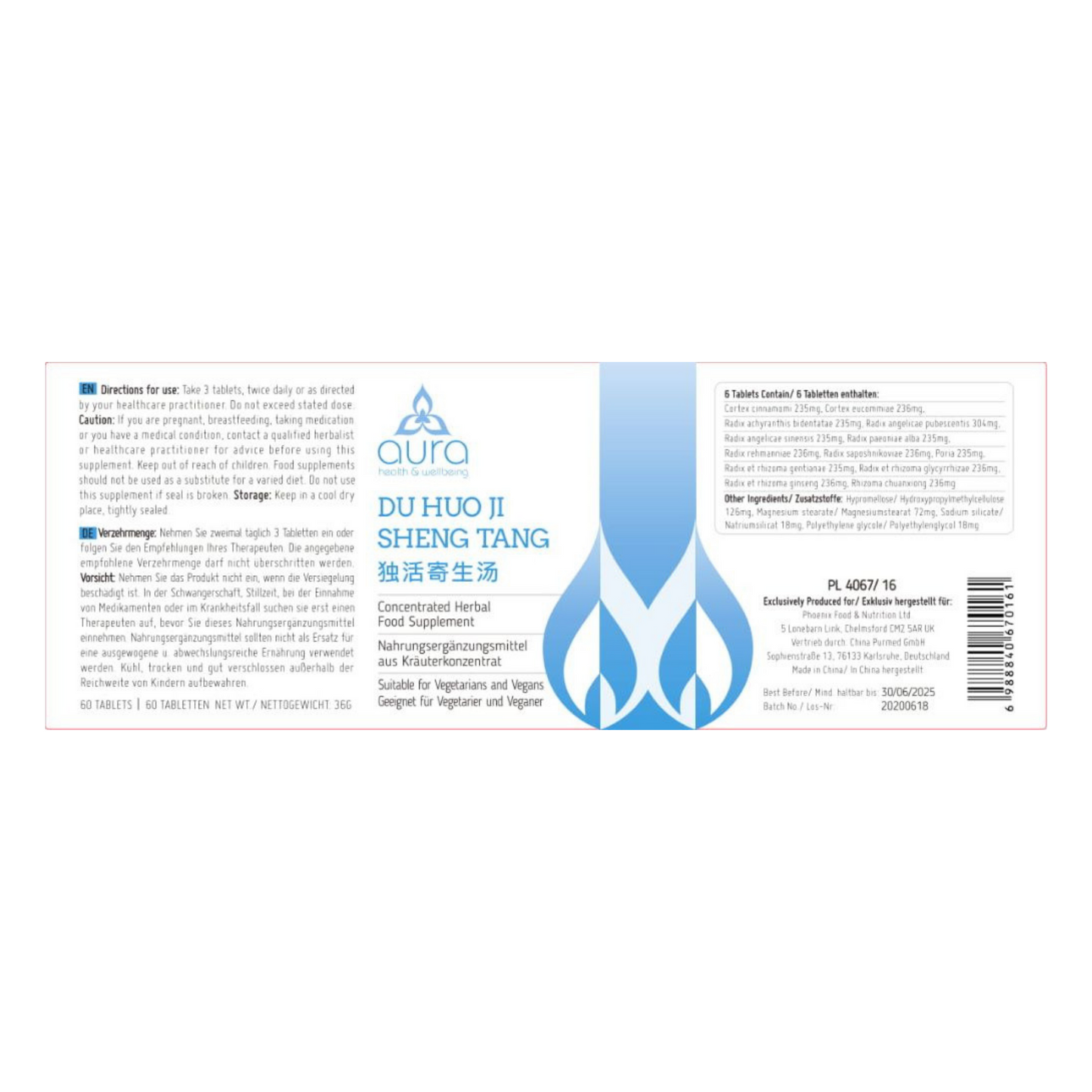 Du Huo Ji Sheng Tang - 6 x 60 Tabletten