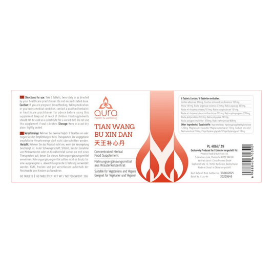 Tian Wang Bu Xin Dan - 6 x 60 Tabletten