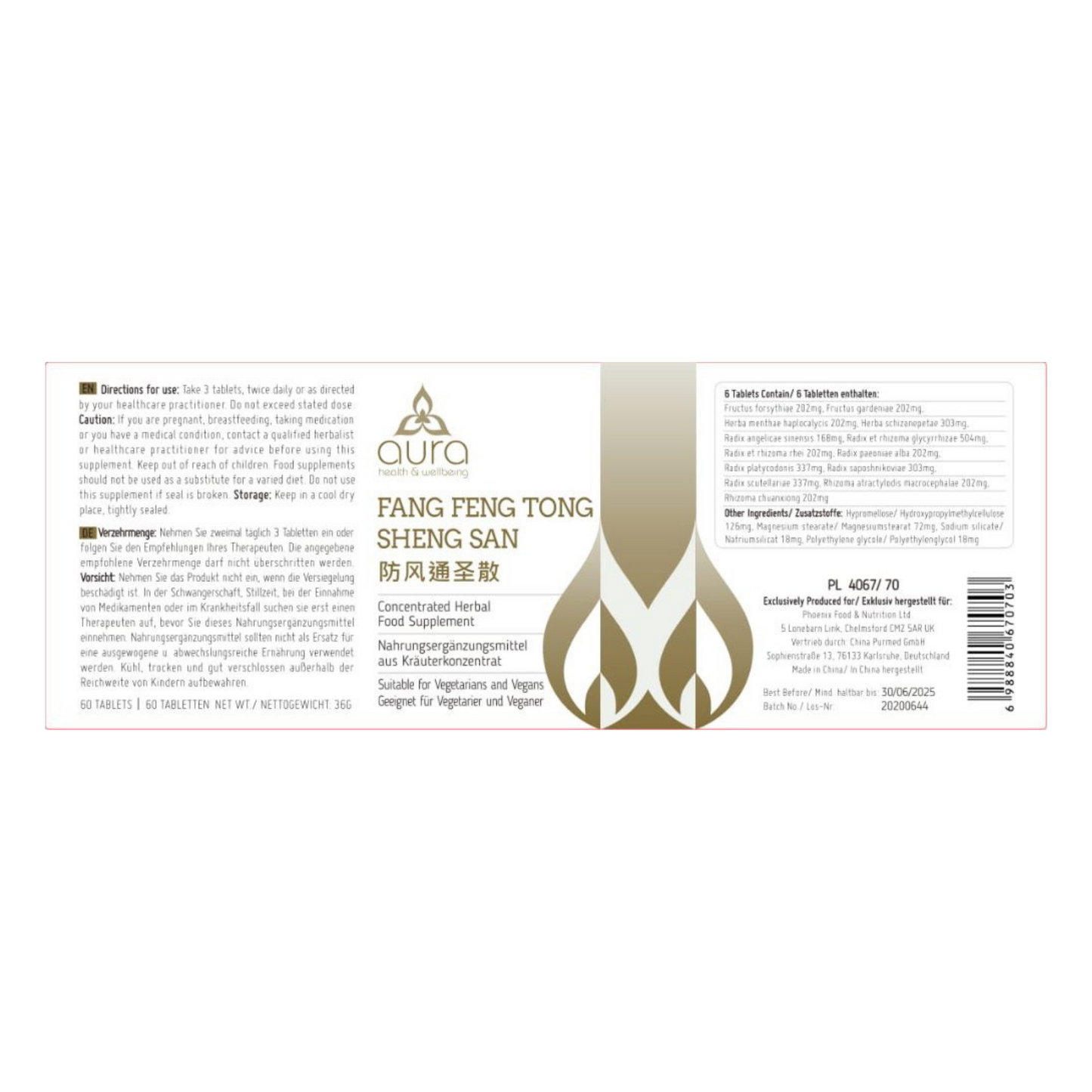 Fang Feng Tong Sheng San - 6 x 60 Tabletten
