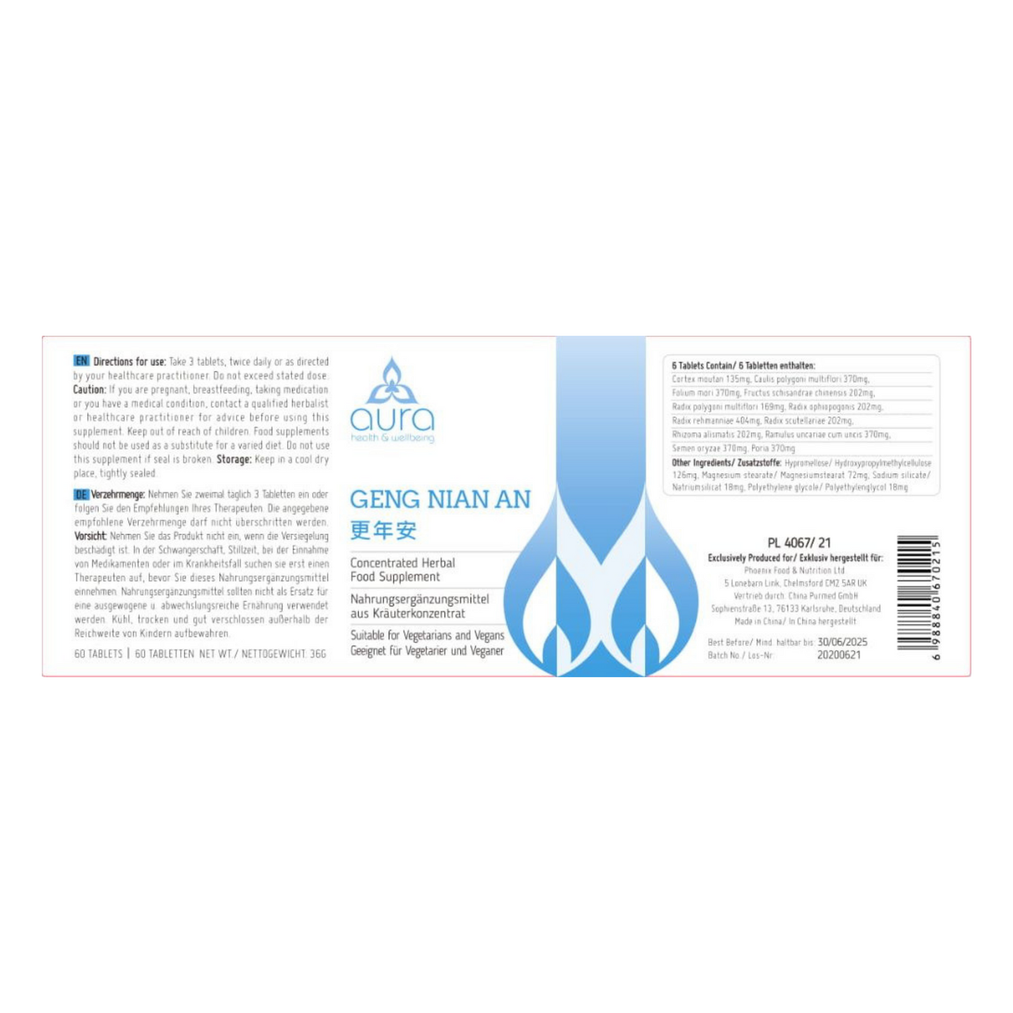 Geng Nian An - 6 x 60 Tabletten