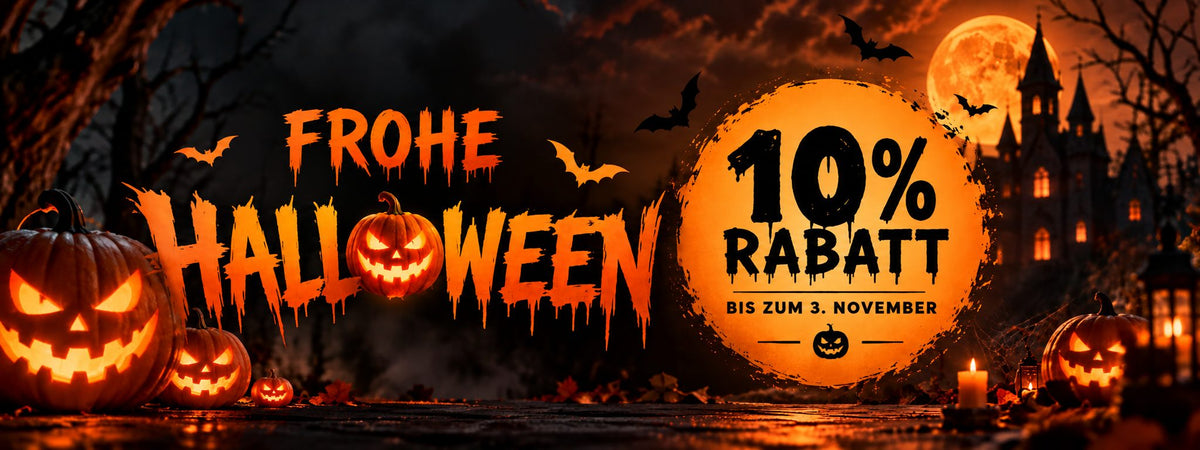 Frohe Halloween – 10 % Rabatt bis zum 3. November